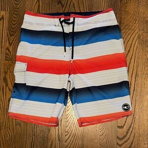 O'Neill Red and Blue Board Shorts Style SP7106030T